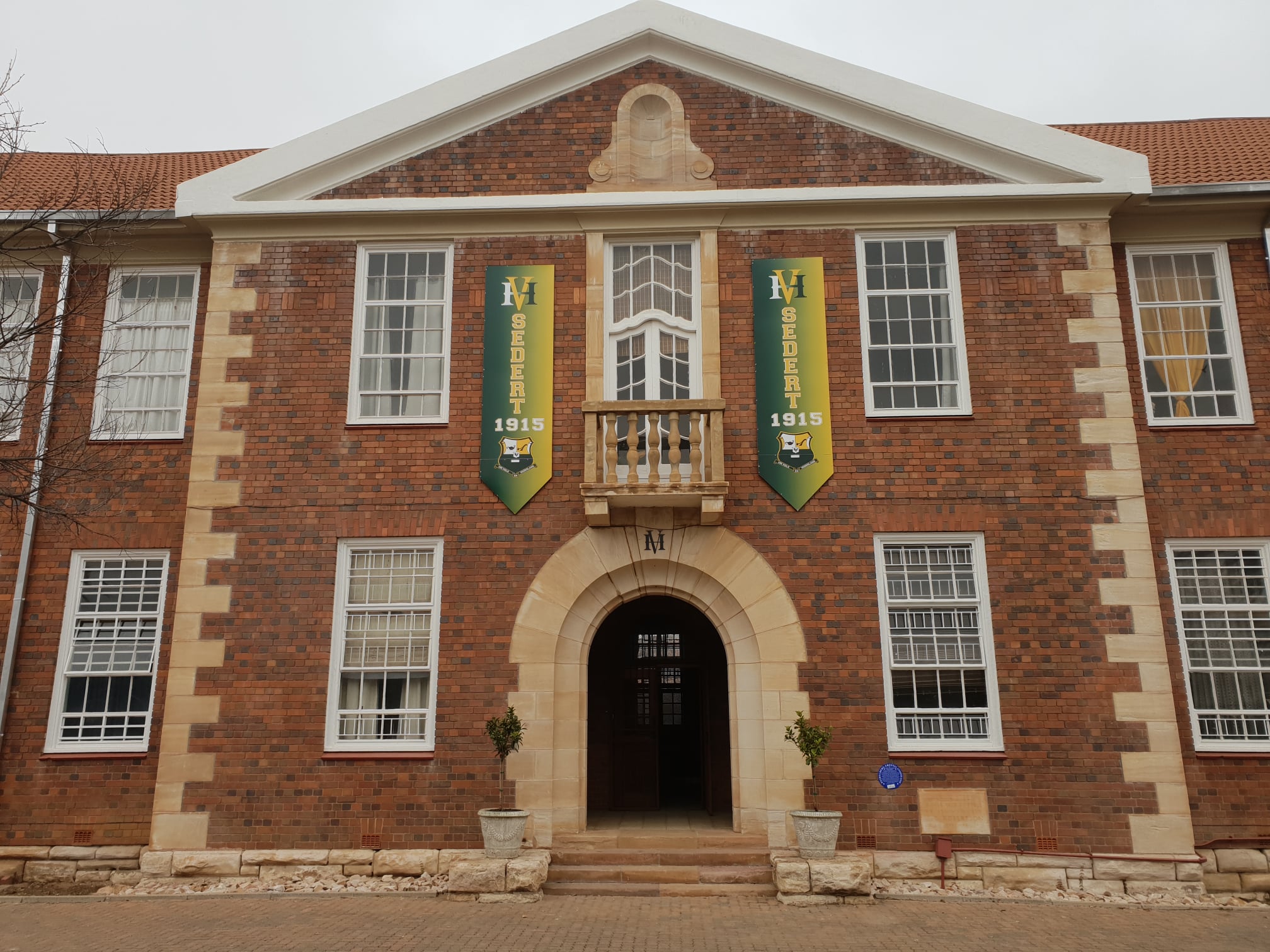 Main entrance and facade Hoer Volkskool Heidelberg Heidelberg